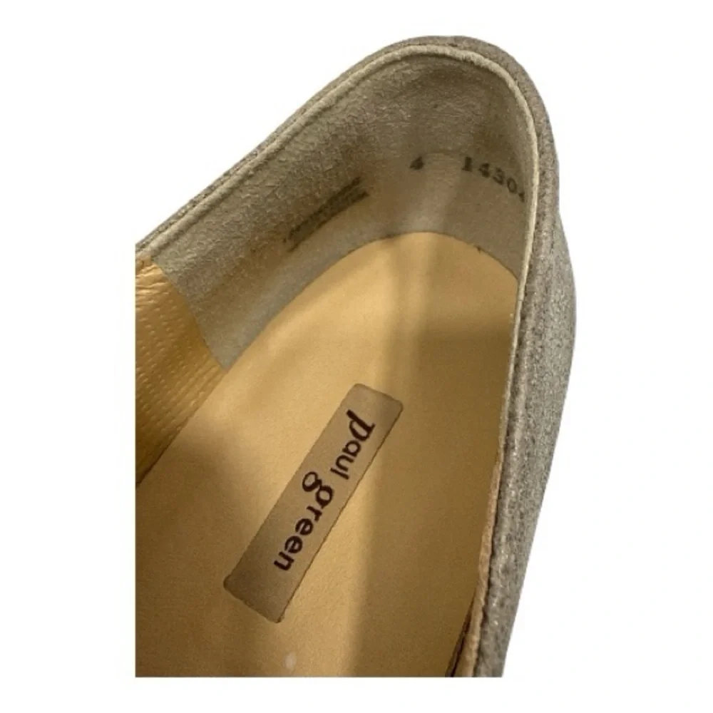 Paul Green Anita Metallic Flats Almond Toe Leather UK Size 4 US 6.5
